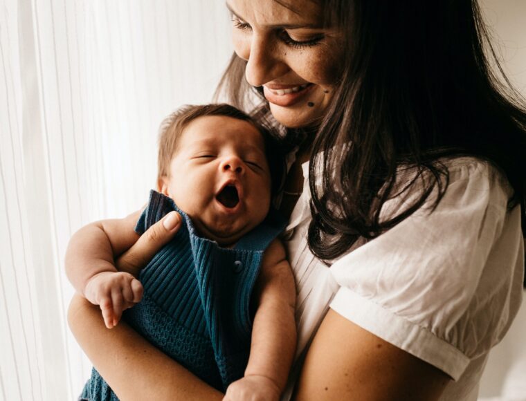 Young woman with baby